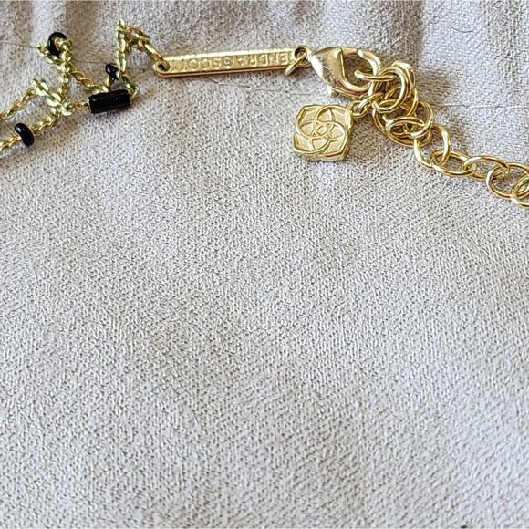 KENDRA DOTTIE MULTI STRAND GOLD NECKLACE - Picture 7 of 7